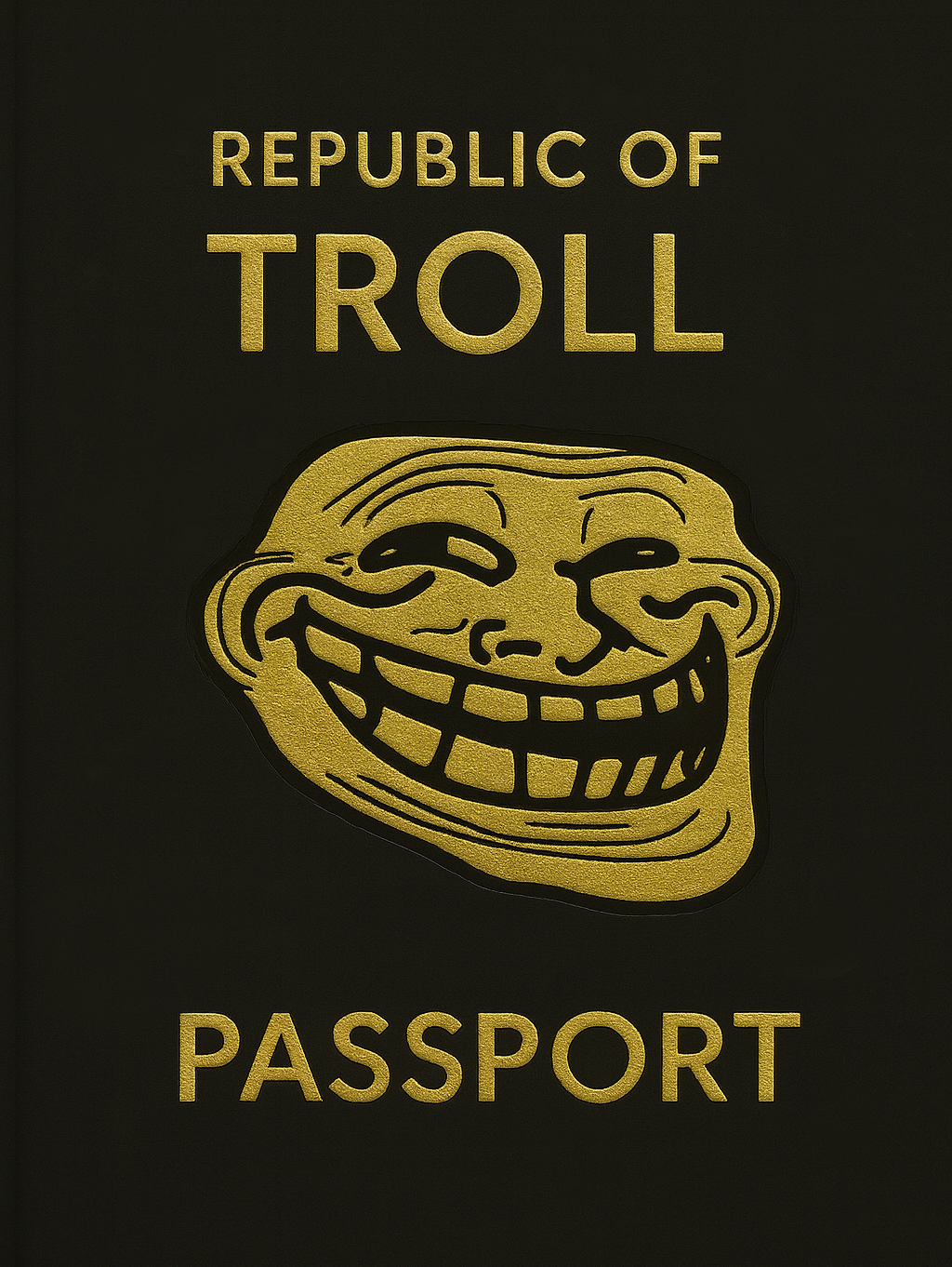 Troll Passport Cover